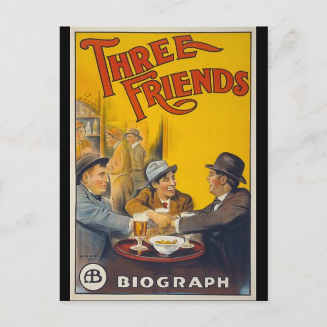 Three Friends Postcard (Front)