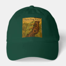 Three Frog Knot – Whimsical Amphibian Wordplay Art