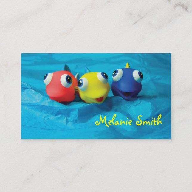 Three Funny Fishes Business Card (Front)