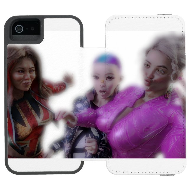 Three Funny Ladies Incipio iPhone Wallet Case (Folio Open)