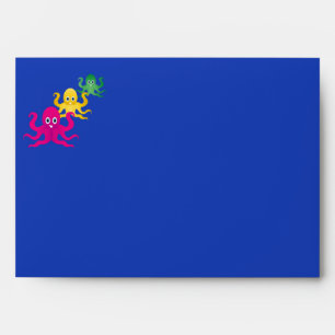 Three funny octopies envelopes