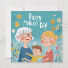 Three Generations Mother’s Day Card