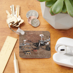 Three Generations Of Mars Rovers. Keychain