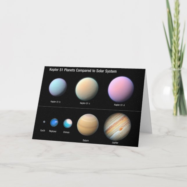 Three Giant Planets Orbiting Kepler 51 Card (Front)
