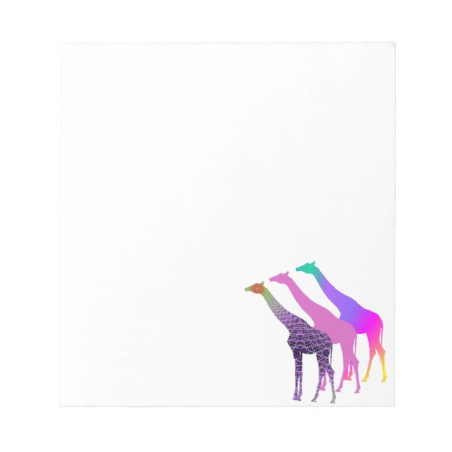 Three Giraffes Design 5 Notepad (Front)