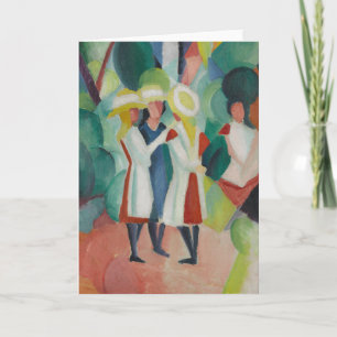 “Three Girls” Art greeting card