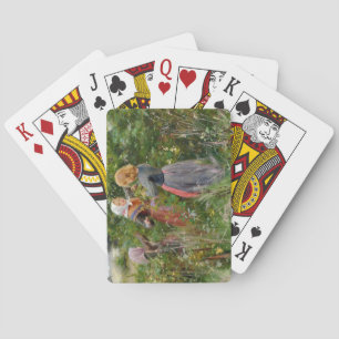 Three Girls Picking Blackberries (by Brendekilde) Playing Cards