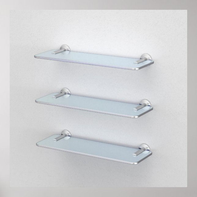 Three glass shelves poster (Front)
