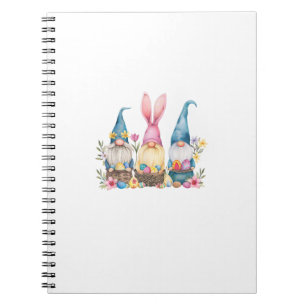 Three Gnome Easter Gnome Easter Egg T-Shirt Notebook