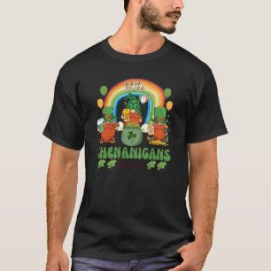 Three Gnome St Patricks Day Let the Shenanigans Be T-Shirt