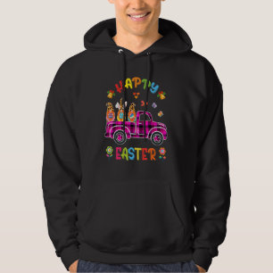 Three Gnomes Bunny Holding Egg Happy Easter Day Tr Hoodie