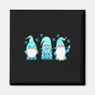 Three Gnomes Cute Happy Pi Day Math Number Lover M Magnet