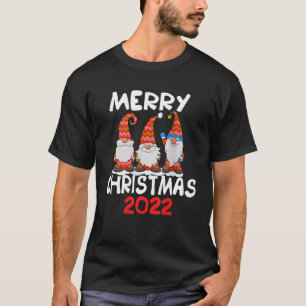 Three Gnomes Matching Family Merry Christmas 2022  T-Shirt