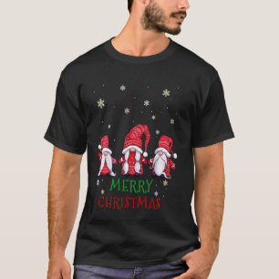 Three Gnomes Merry Christmas Matching Family T-Shirt