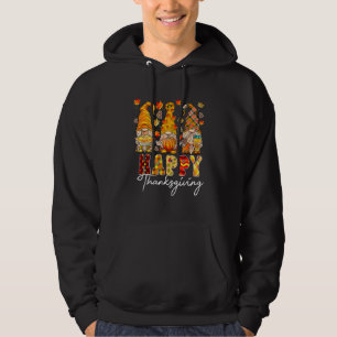 Three Gnomes Pumpkin Fall Season Autumn Happy Than Hoodie