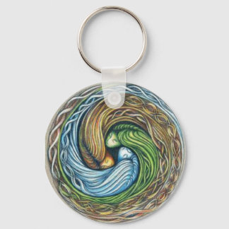 Three Goddesses art by P.Dempsey Keychain