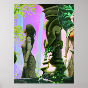 Three Goddesses of the Forest  Poster