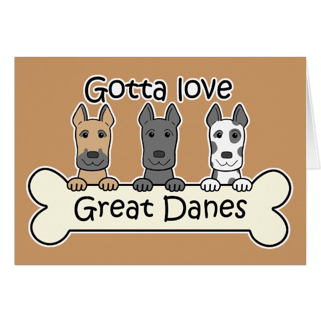 Three Great Danes (Front Horizontal)