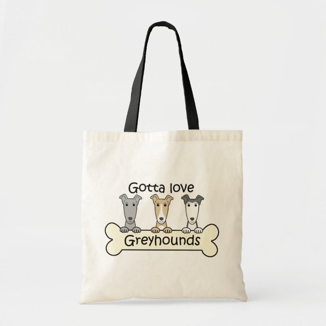 Three Greyhounds Tote Bag (Front)
