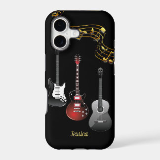 Three Guitars and Music Notes, Name