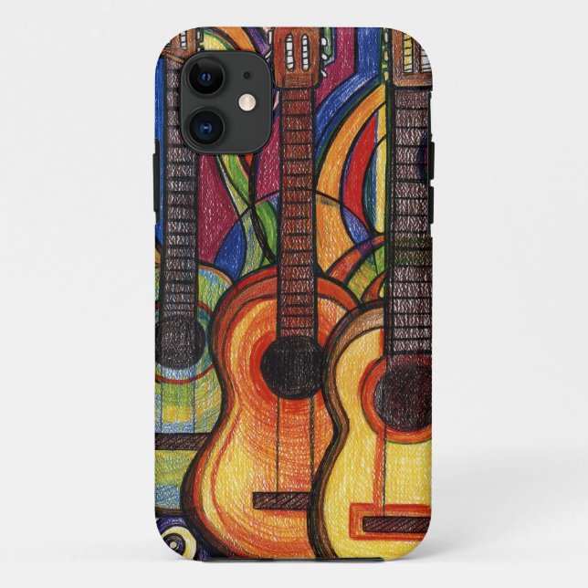 Three Guitars Case-Mate iPhone Case (Back)