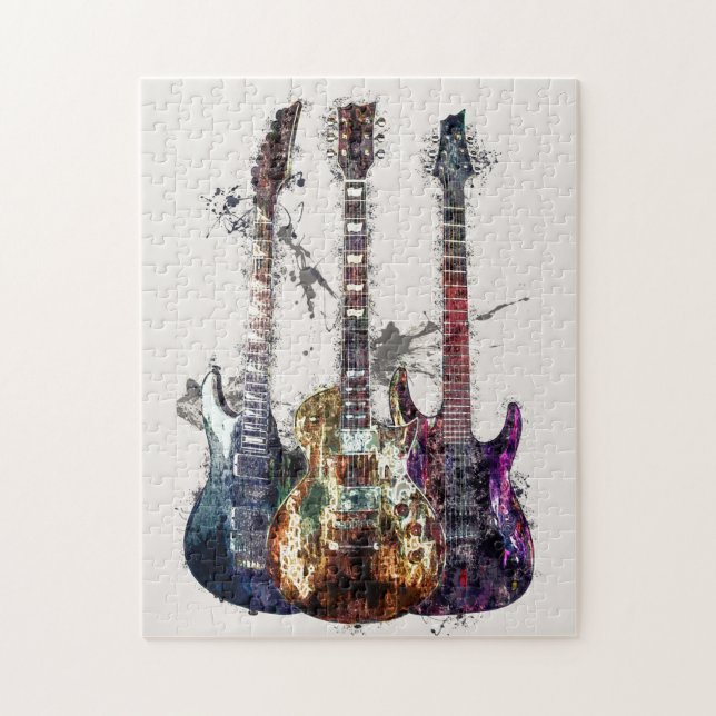 Three Guitars Jigsaw Puzzle (Vertical)