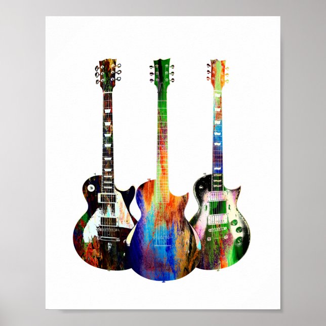 Three Guitars Poster (Front)