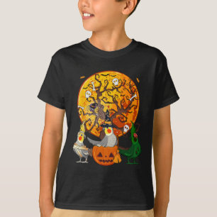 Three Halloween Atiels As Witch Mummy Zombie Lover T-Shirt