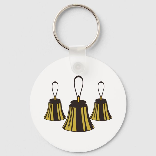 Three Handbells Keychain (Front)