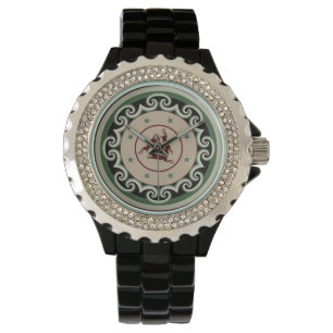 three hares motif coupled with interlocking cloud watch