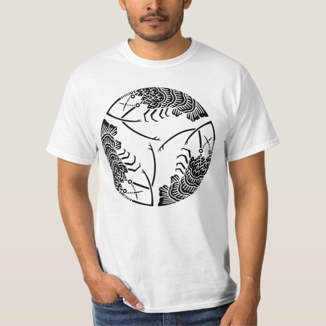 Three head-to tail spiny lobsters T-Shirt (Front)