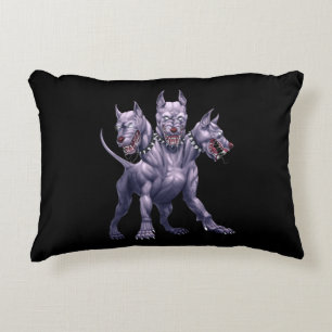 Three Headed Dog Cerberus Accent Pillow