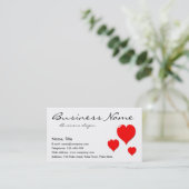 Three Hearts Business Card (Standing Front)