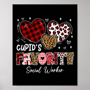 Three Hearts Cupid's Favourite Social Worker Valen Poster