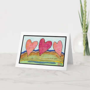 Three Hearts Holiday Card