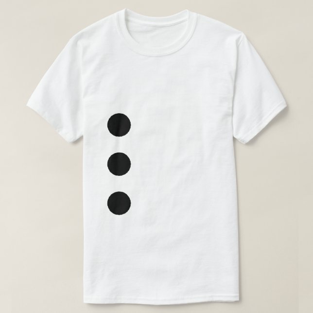 Three Hole Punch Paper Costume T-Shirt (Design Front)