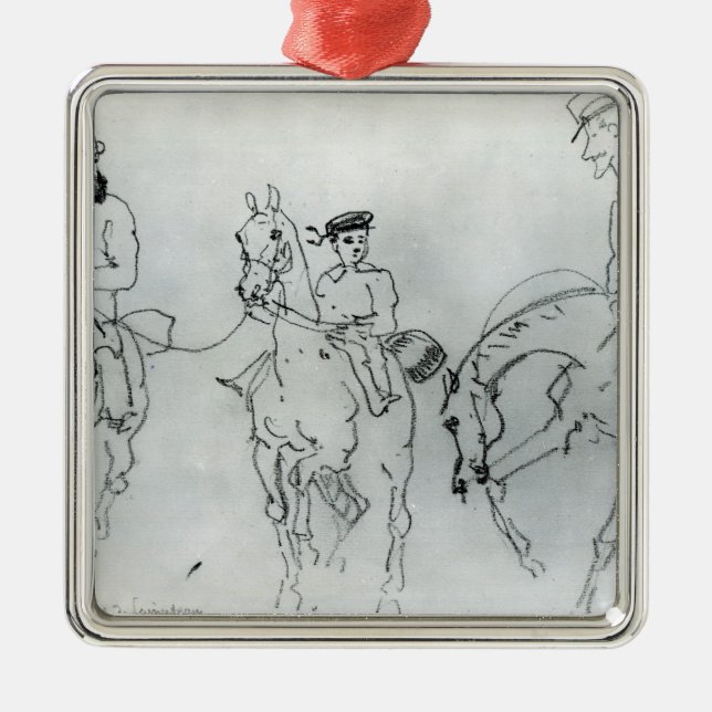 Three Horsemen Metal Ornament (Front)
