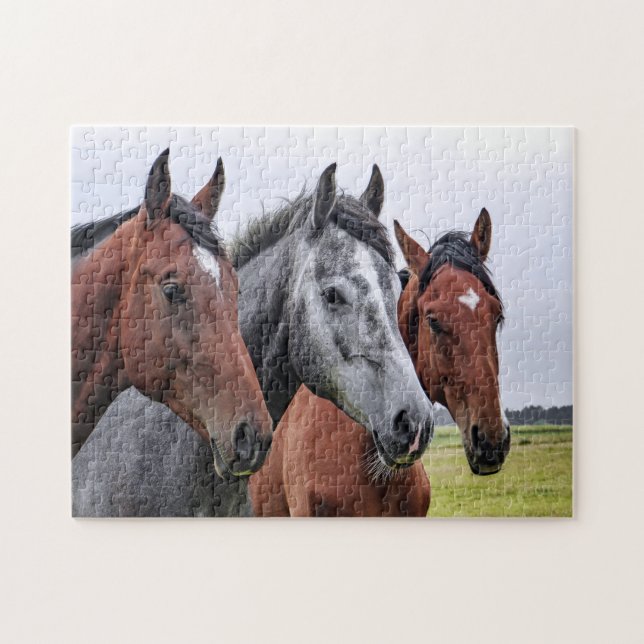 Three Horses Jigsaw Puzzle (Horizontal)