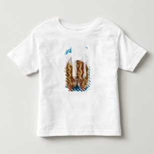 Three hot dogs in buns toddler t-shirt