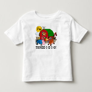 THREE-I-E-I-O TODDLER T-SHIRT