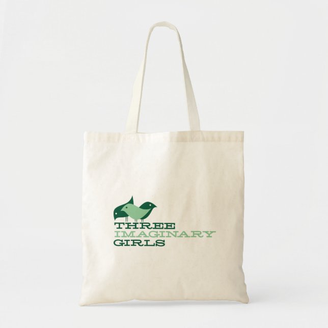Three Imaginary Girls {logo} Canvas Tote Bag (Front)