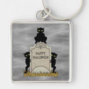 Three Imps Happy Halloween Keychain
