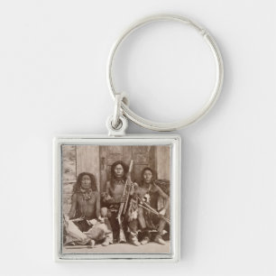 Three Indian Braves, photographed by the Royal Eng Keychain
