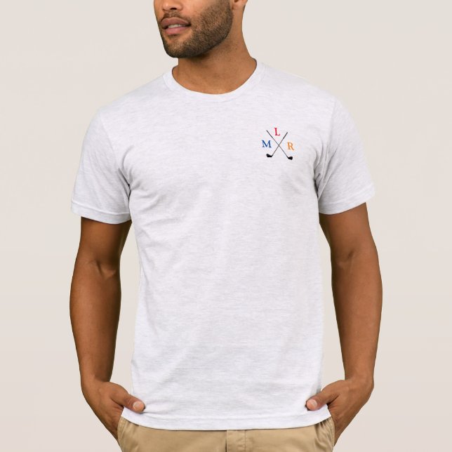 Three Initial Letters Golfers T-Shirt (Front)