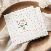 Three Is So Sweet Ice Cream 3rd Birthday Party