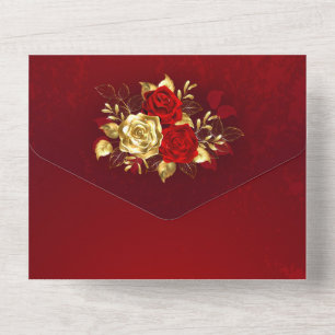 Three Jewellery Roses All In One Invitation