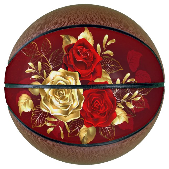 Three Jewellery Roses Basketball (Front)