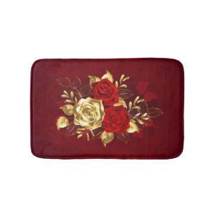 Three Jewellery Roses Bath Mat
