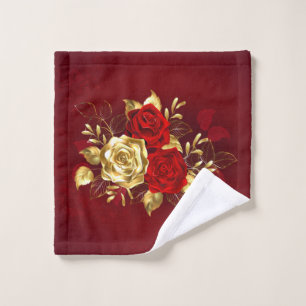 Three Jewellery Roses Bath Towel Set