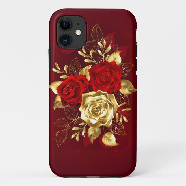 Three Jewellery Roses Case-Mate iPhone Case (Back)
